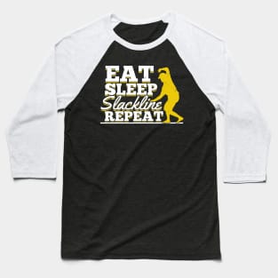 Slacklining Sport Slackline Slackliner Gift Baseball T-Shirt